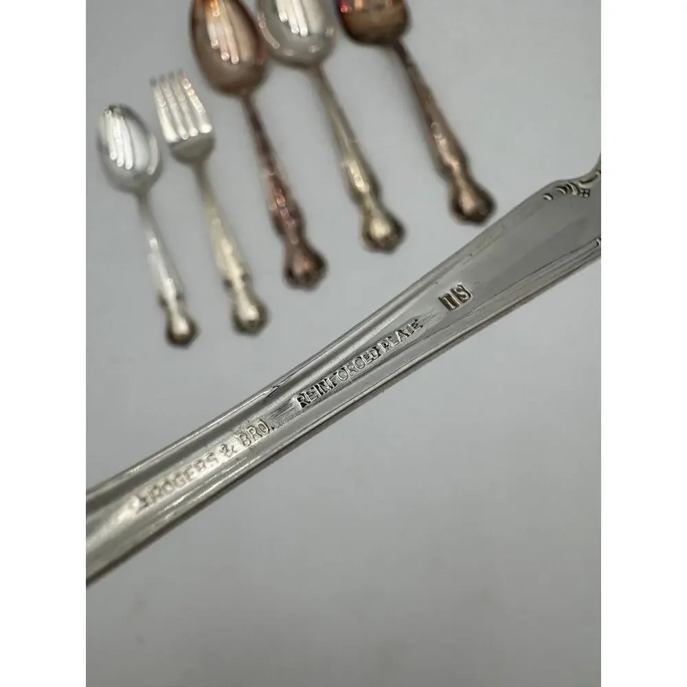Vintage Silverplate Daybreak-Elegant Lady Silverplate Serving Pieces 6 Pc